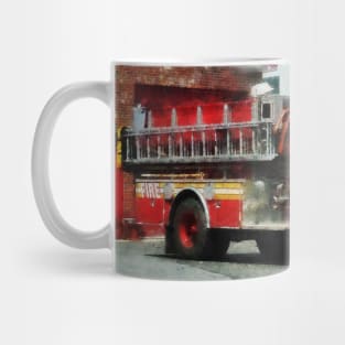 Firemen - Fire Engine in Front of Fire Station Mug